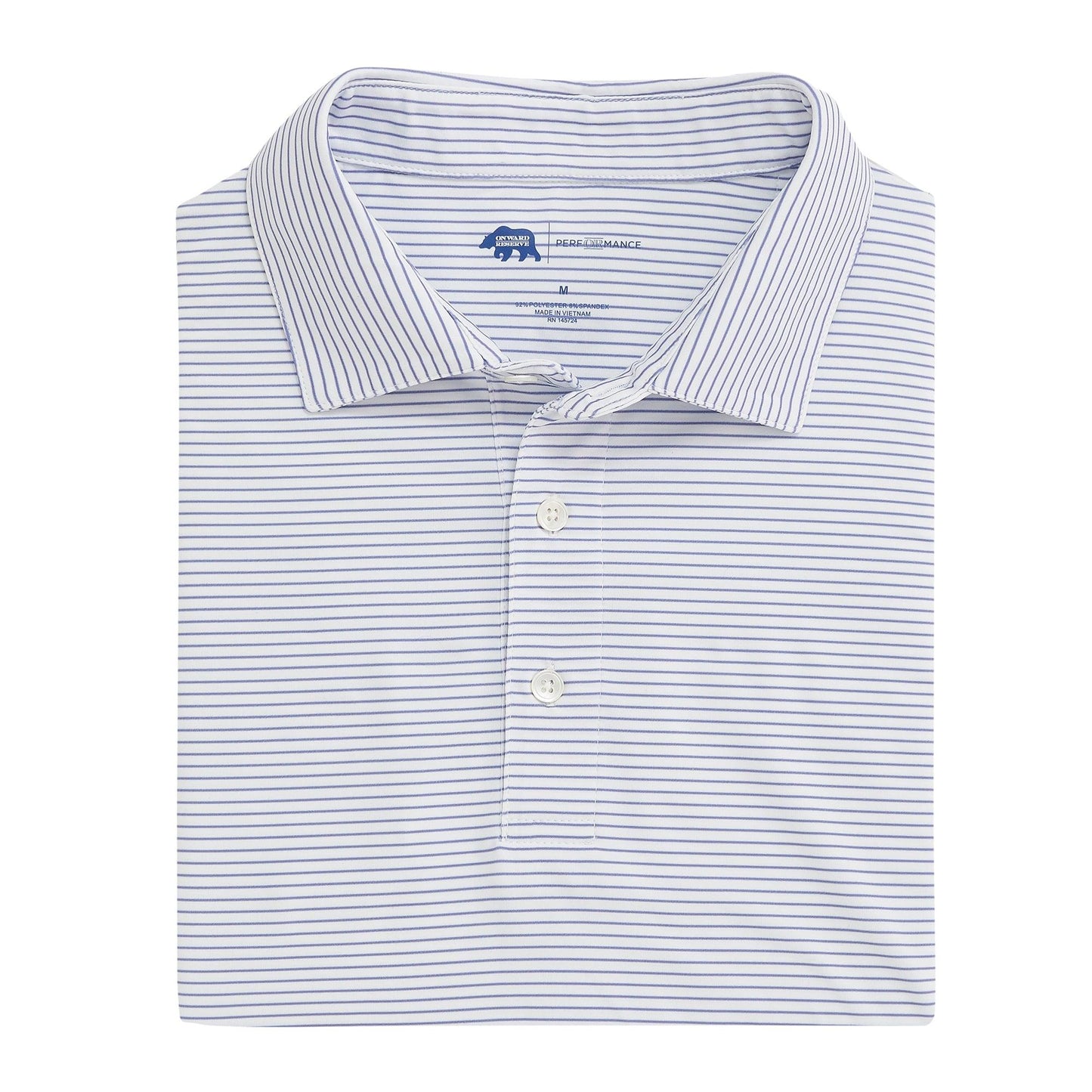 Birdie Stripe Performance Polo - Onward Reserve