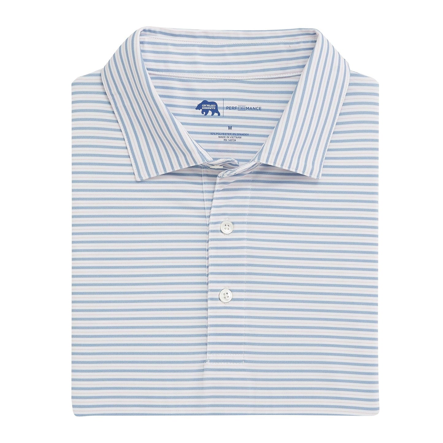 Condor Stripe Performance Polo - Onward Reserve