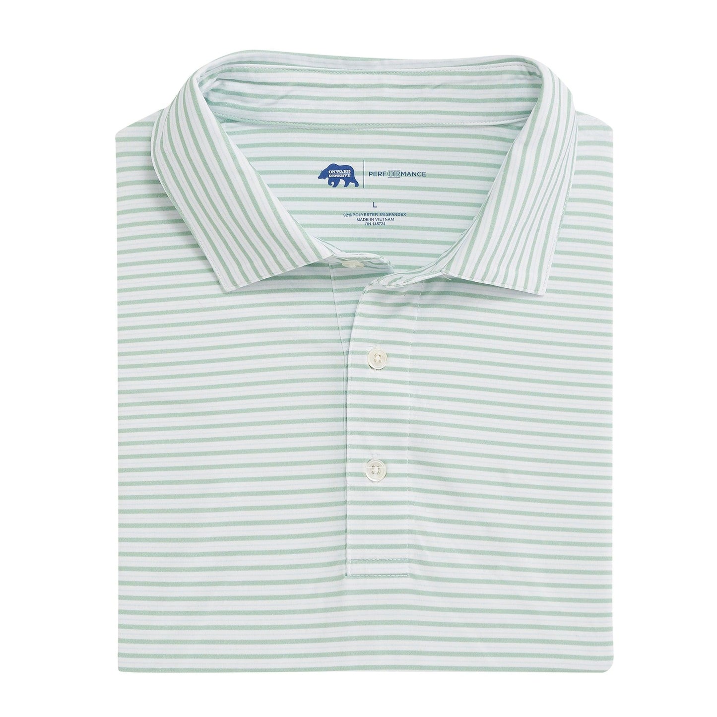 Condor Stripe Performance Polo - Onward Reserve