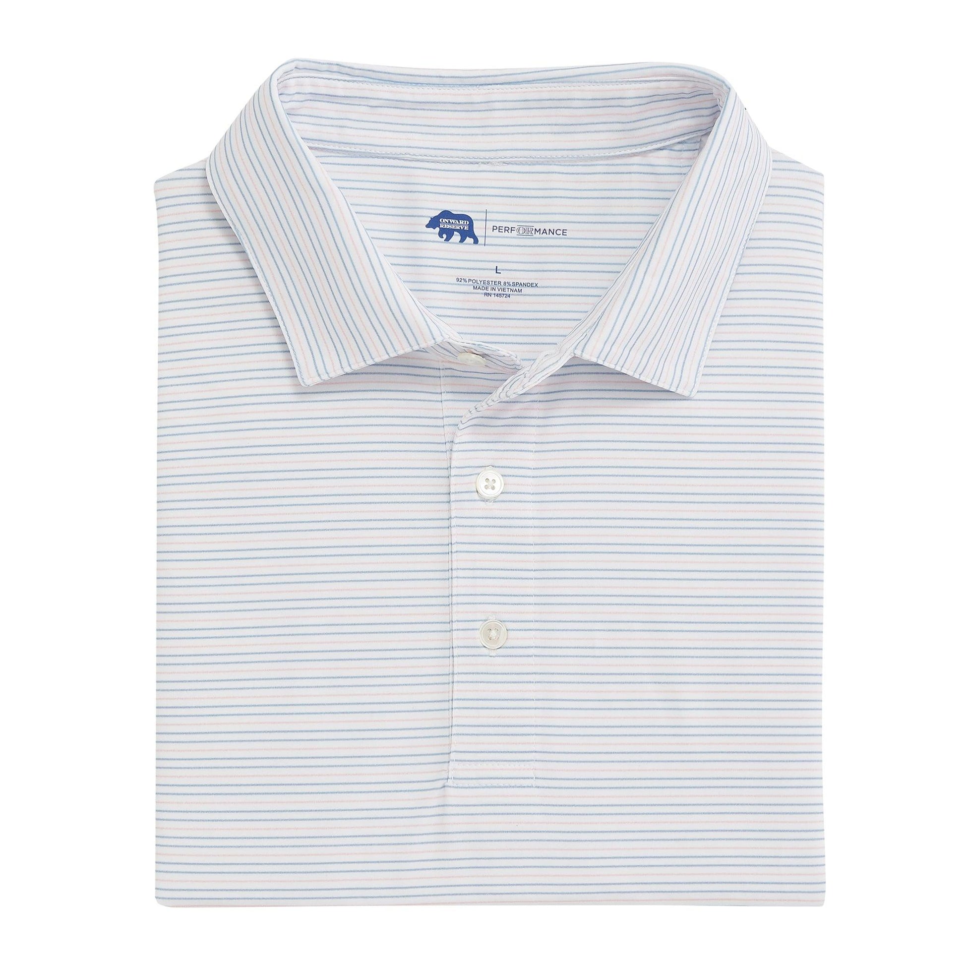 Tampa Bay Rays Hairline Stripe Performance Polo – Onward Reserve