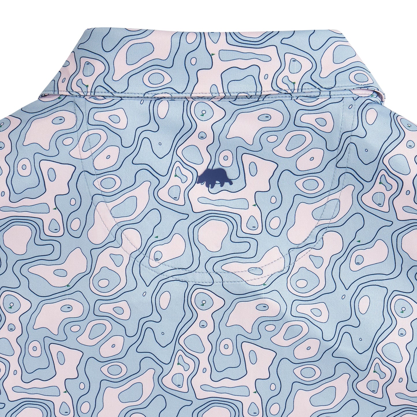 Topographic Golf Printed Performance Polo