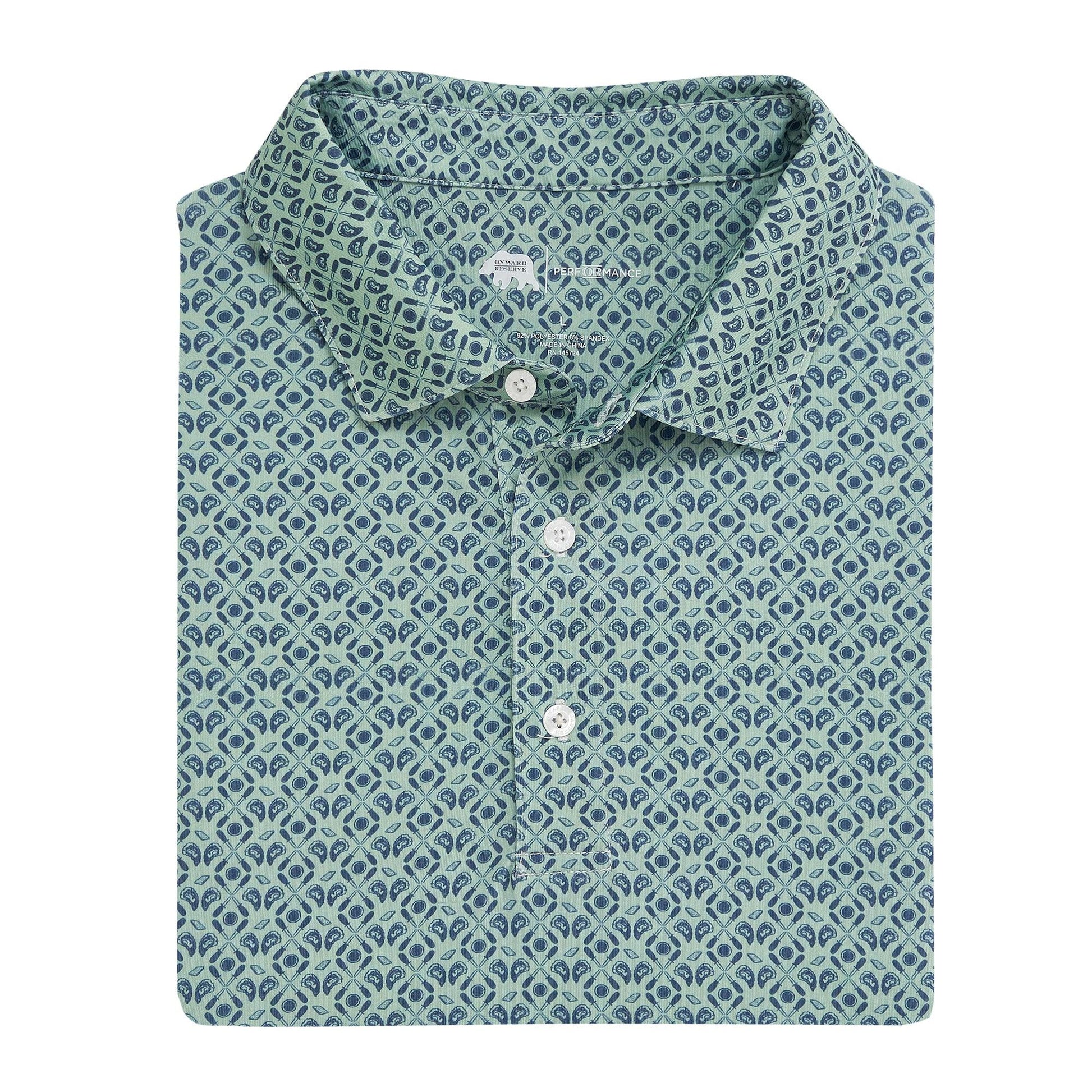 Oyster Roast Printed Performance Polo - Onward Reserve
