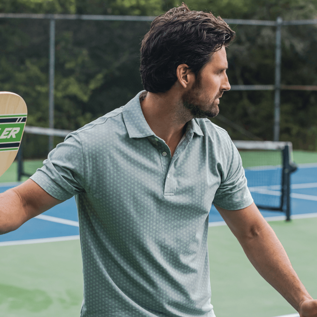 Knotty Printed Icon Polo - Onward Reserve