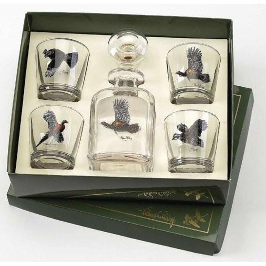 Upland Pheasant Decanter Set - OnwardReserve