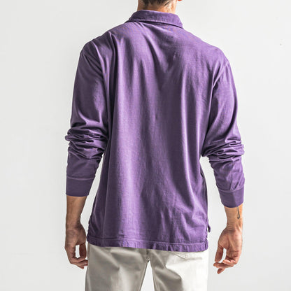 Perry Long Sleeve Polo - Loganberry – Onward Reserve