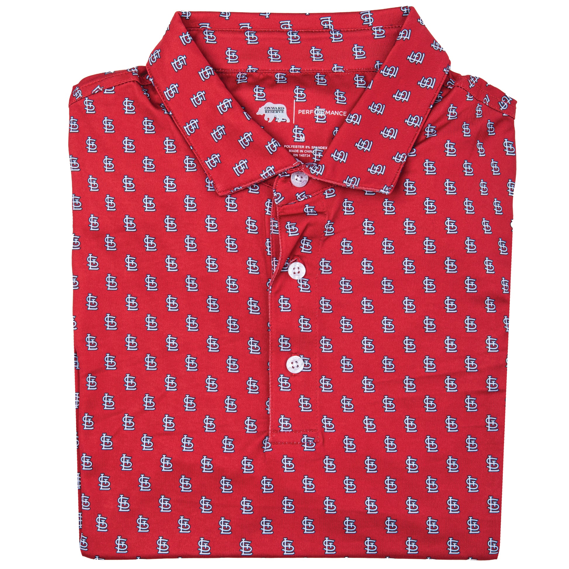 St. Louis Cardinals Printed Performance Polo – Onward Reserve