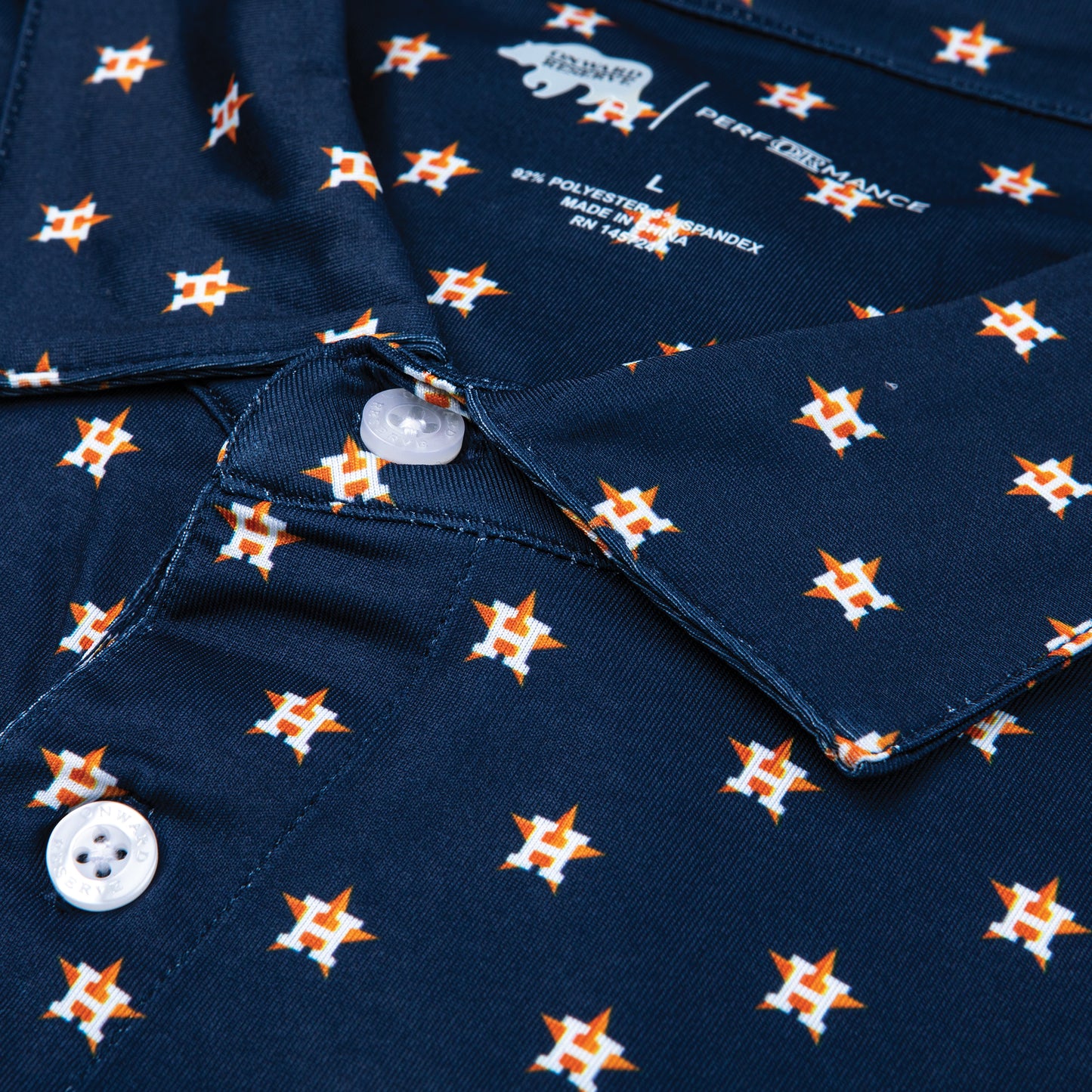 Houston Astros Printed Performance Polo