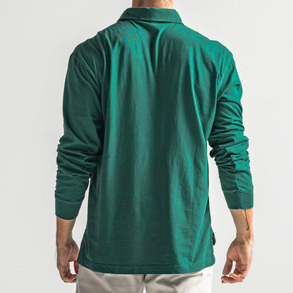 Perry Long Sleeve Polo - Botanical Garden - Onward Reserve