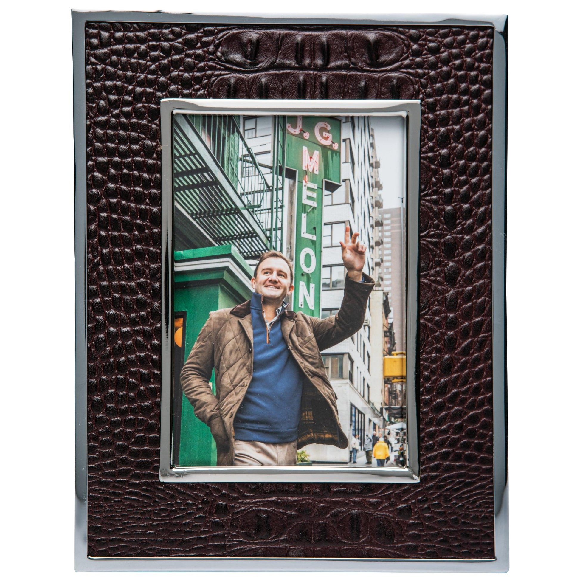 Leather 4x6 Frame by Demdaco (2 Colors) – Montana Gift Corral