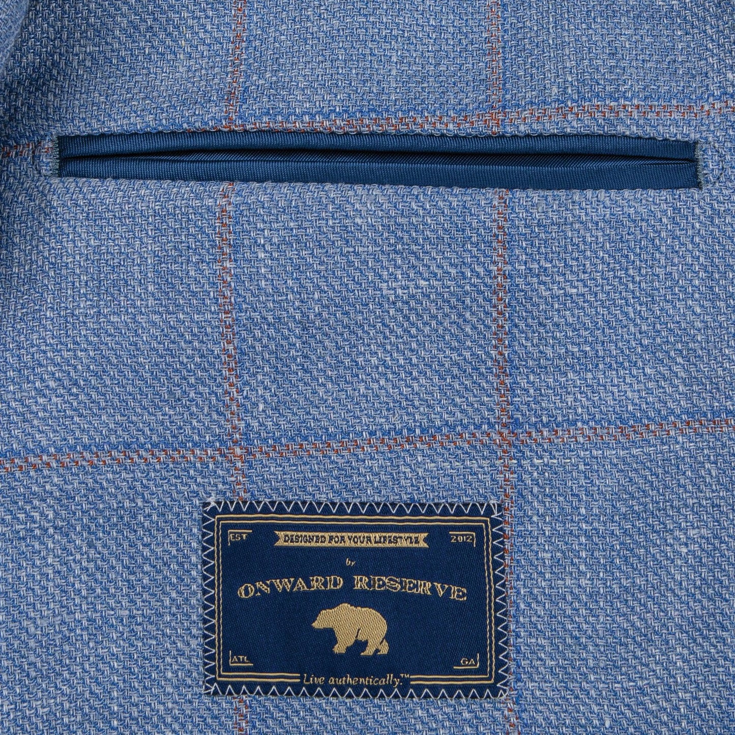 Blue Windowpane Sport Coat - Onward Reserve