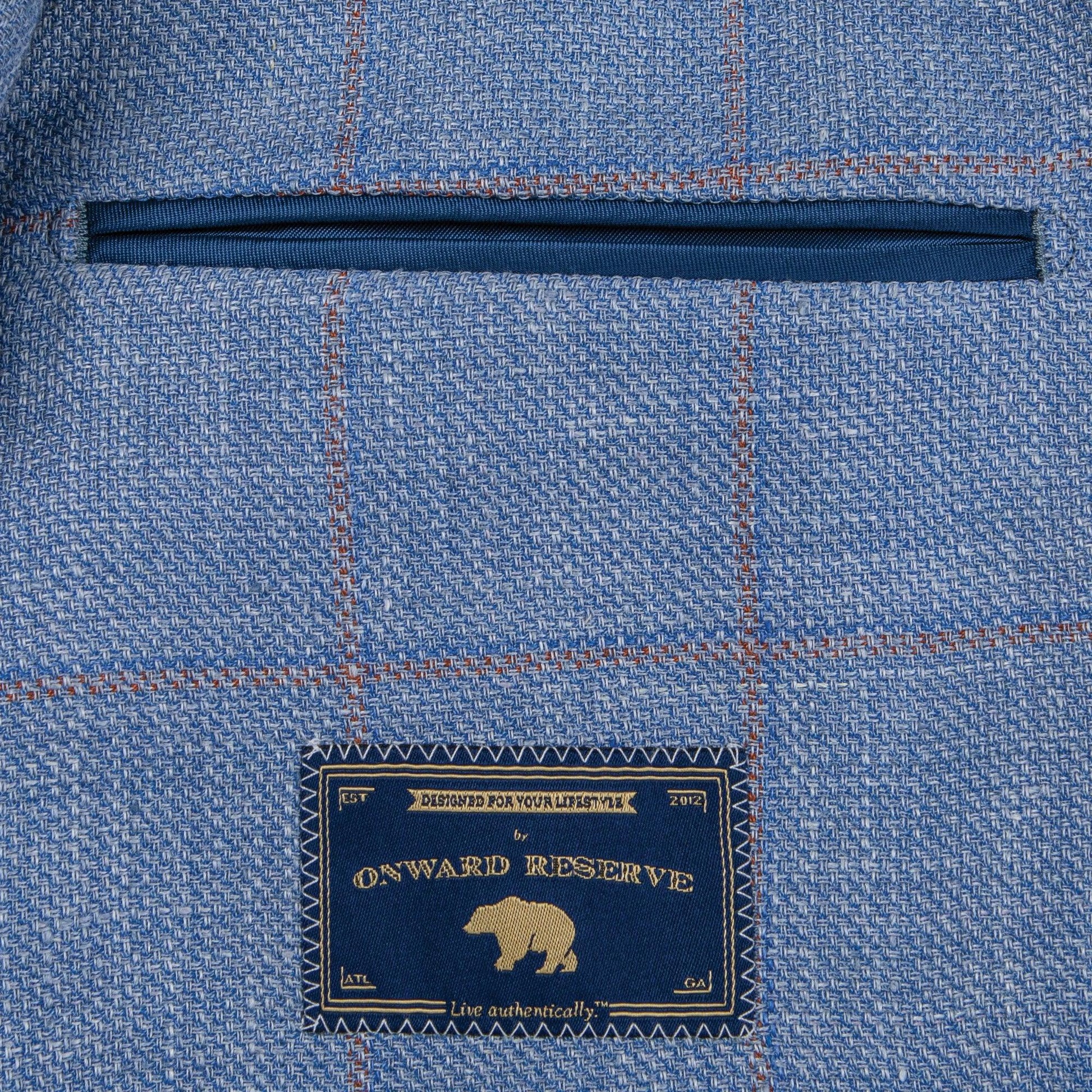 Blue Windowpane Sport Coat - Onward Reserve