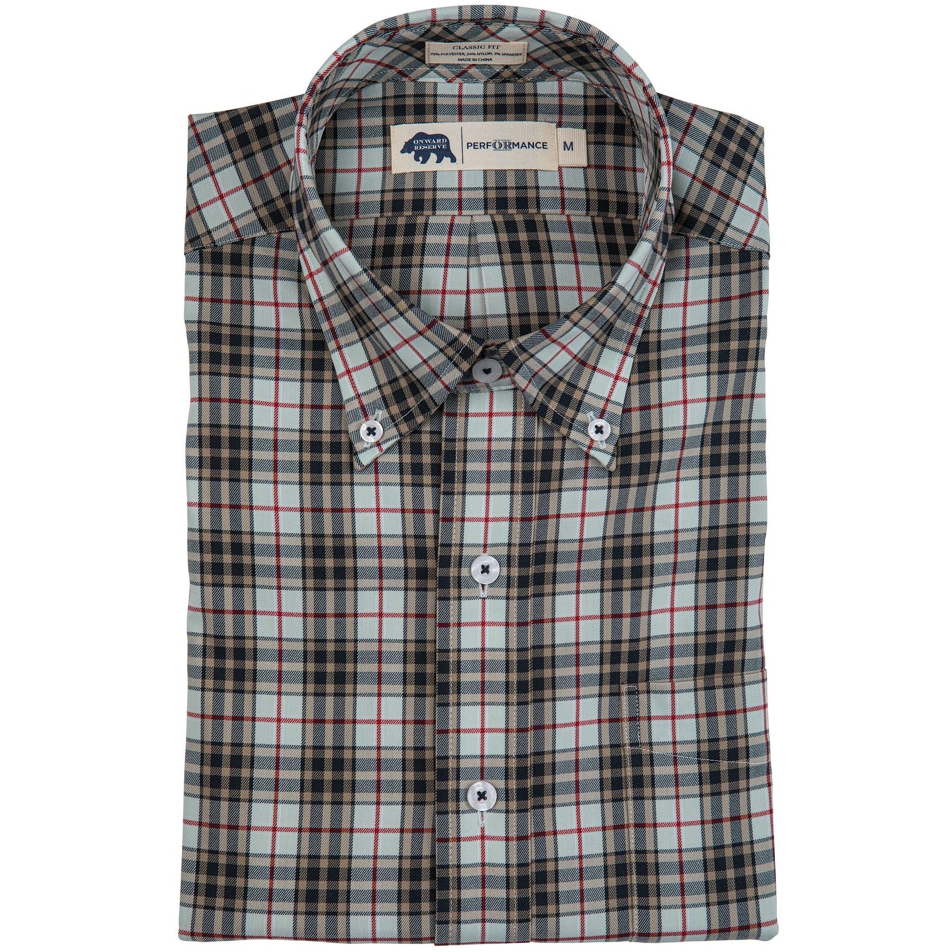 Prince Tailored Fit Performance Twill Button Down