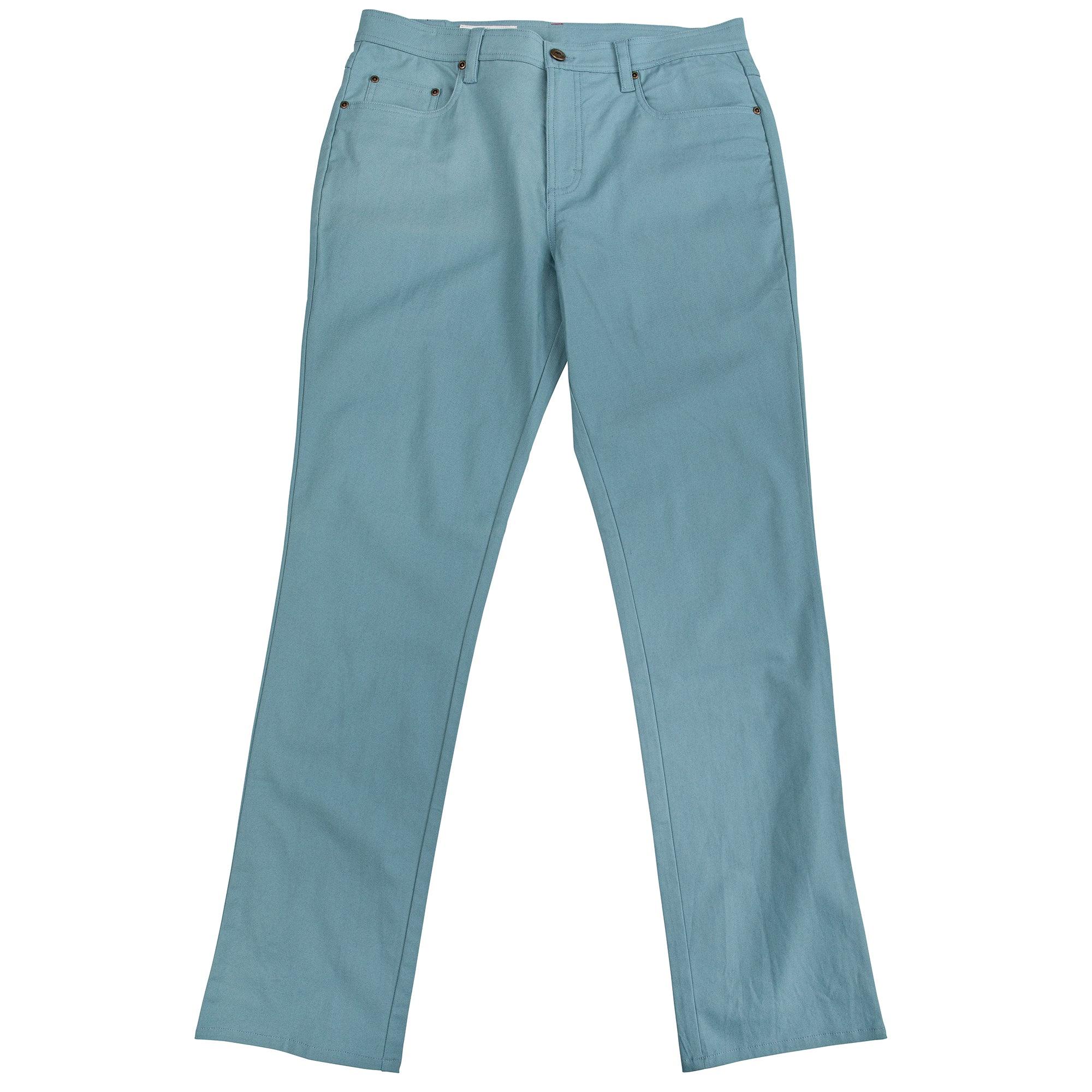 Flex Micro Canvas Five Pocket Stretch Pant Smoke Blue – Onward Reserve