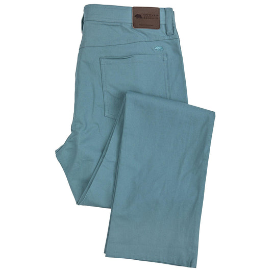 Flex Micro Canvas Five Pocket Stretch Pant Smoke Blue - Onward Reserve
