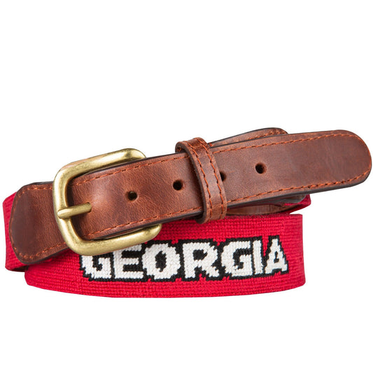UGA "Georgia" Needlepoint Belt - OnwardReserve