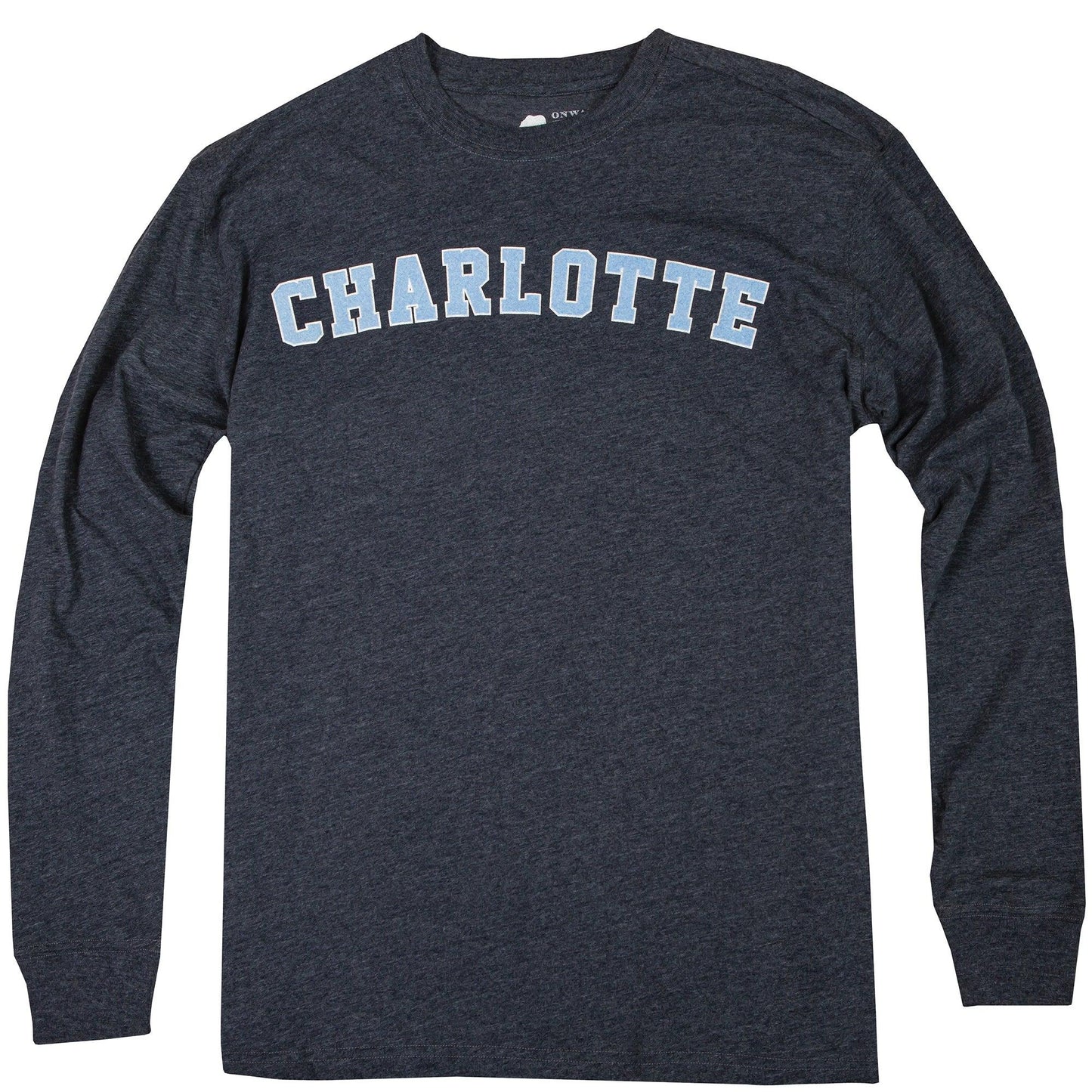 Charlotte Flocked Collegiate Long Sleeve Tee - Onward Reserve