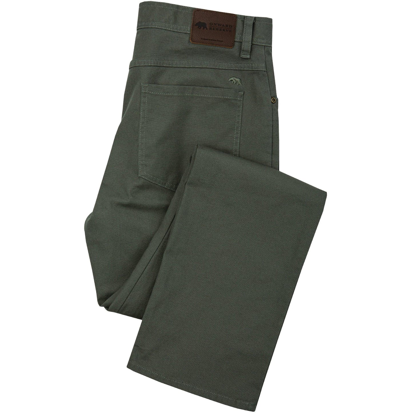 Flex Micro Canvas Five Pocket Stretch Pant Castor - Onward Reserve