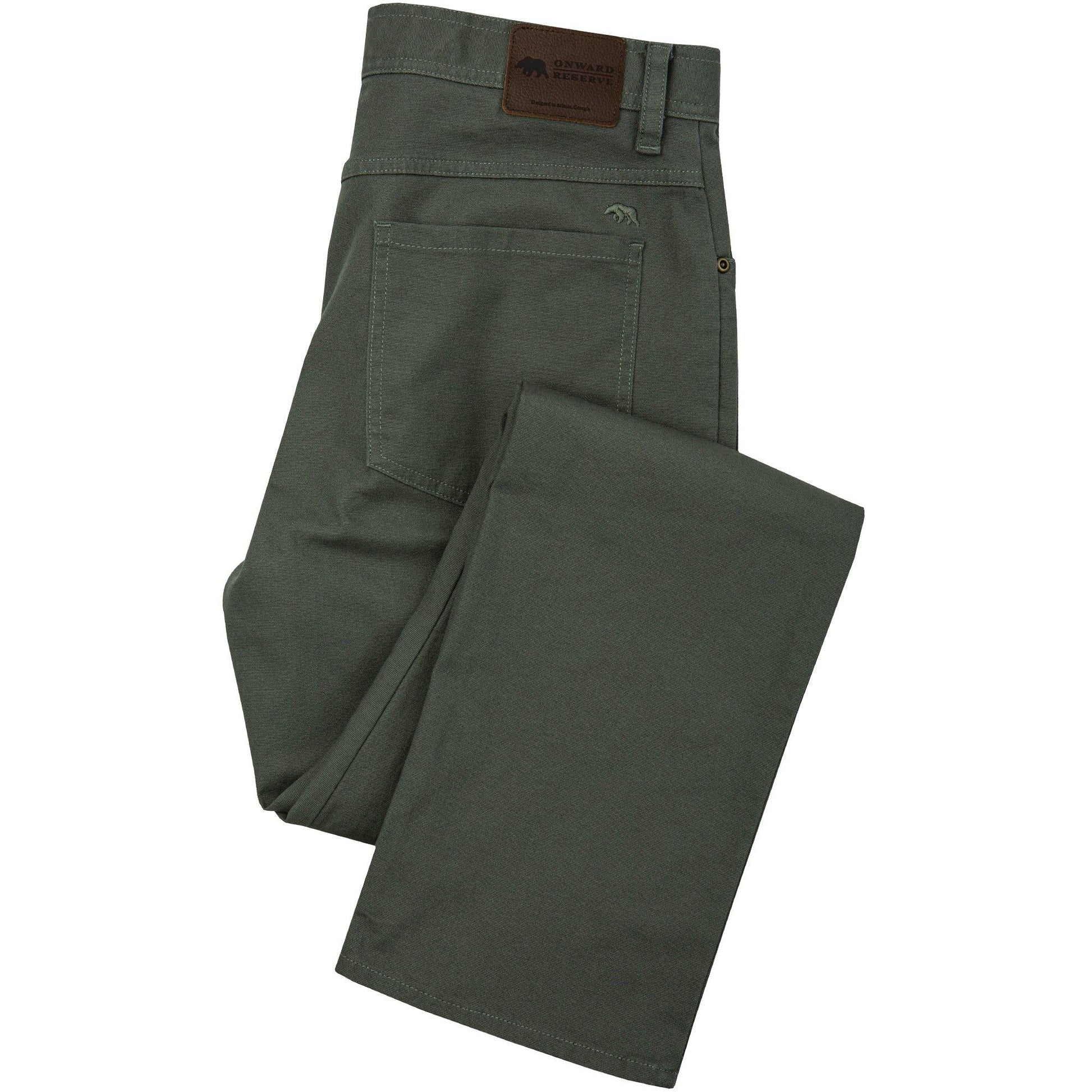Flex Micro Canvas Five Pocket Stretch Pant Castor – Onward Reserve