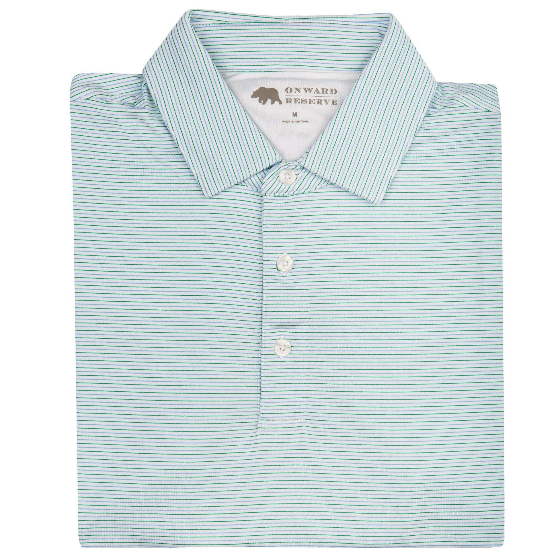 Tour Stripe Performance Polo - OnwardReserve