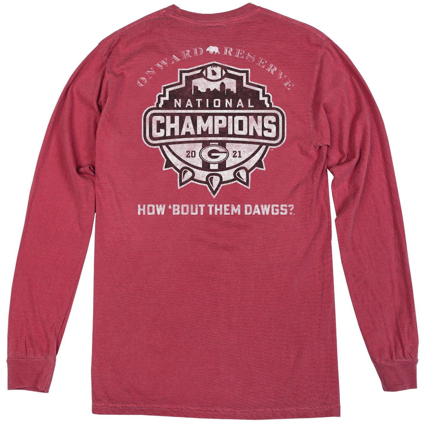 or UGA Licensing 2021 National Champions Long Sleeve Tee White / M