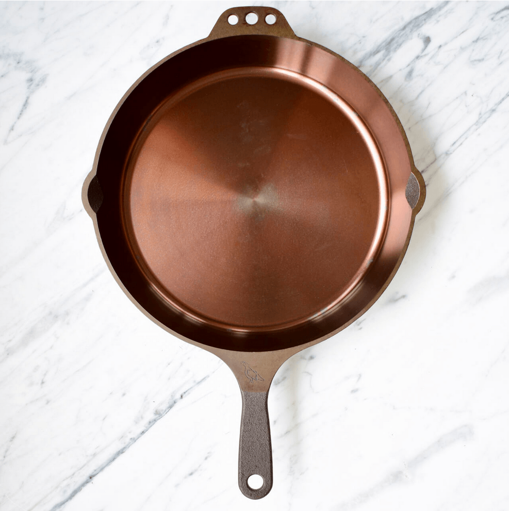 12" Cast Iron Skillet with Leather Handle Cover - OnwardReserve