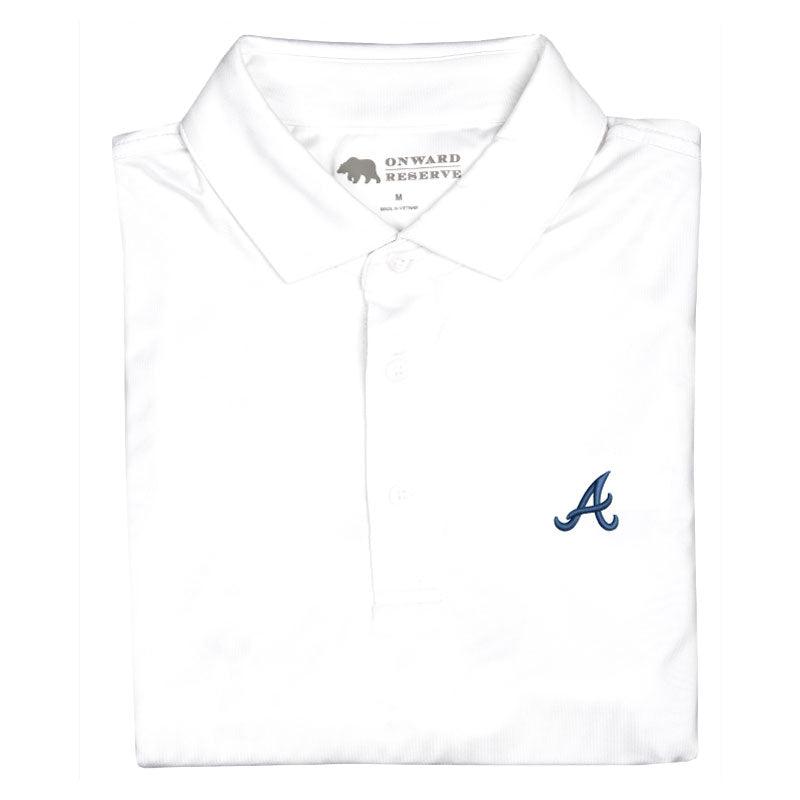 johnnie-O Atlanta Braves Ballpark Performance Polo Shirt in Midnight Navy