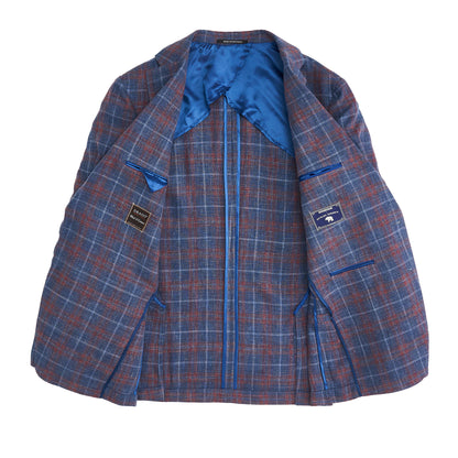Drago True Navy/Mineral Red Plaid Sport Coat