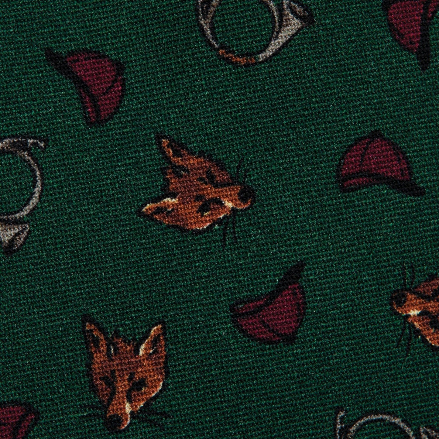 Fox Hunt Printed Wool Tie - Onward Reserve