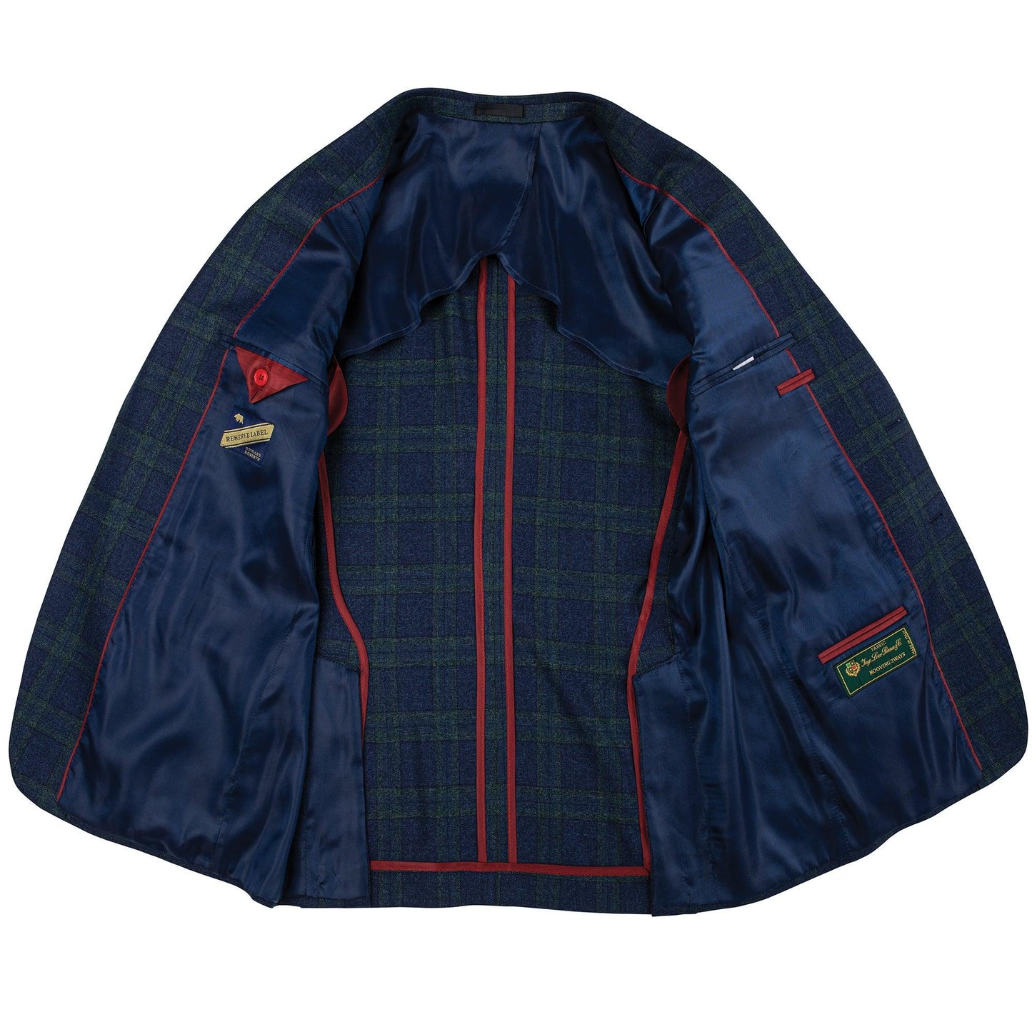 Loro Piana Blue/Green Textured Plaid Sportcoat - Onward Reserve