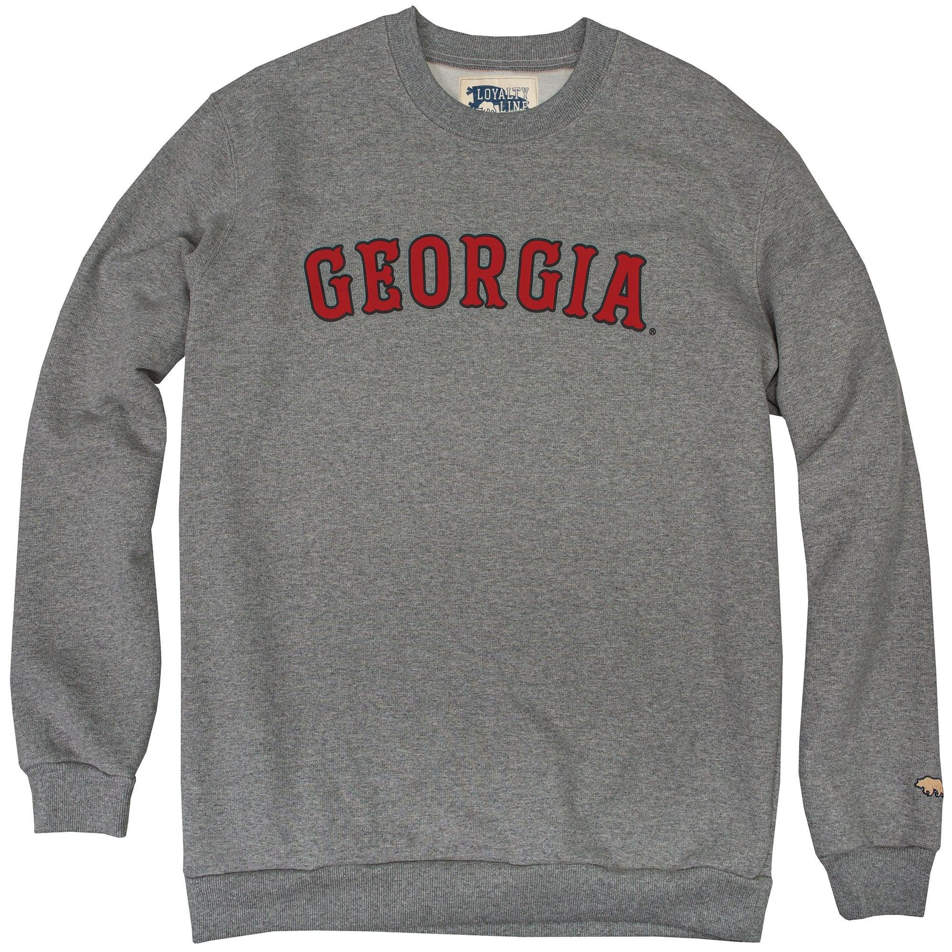 Georgia Vintage Crew Neck Sweatshirt Grey Heather / S