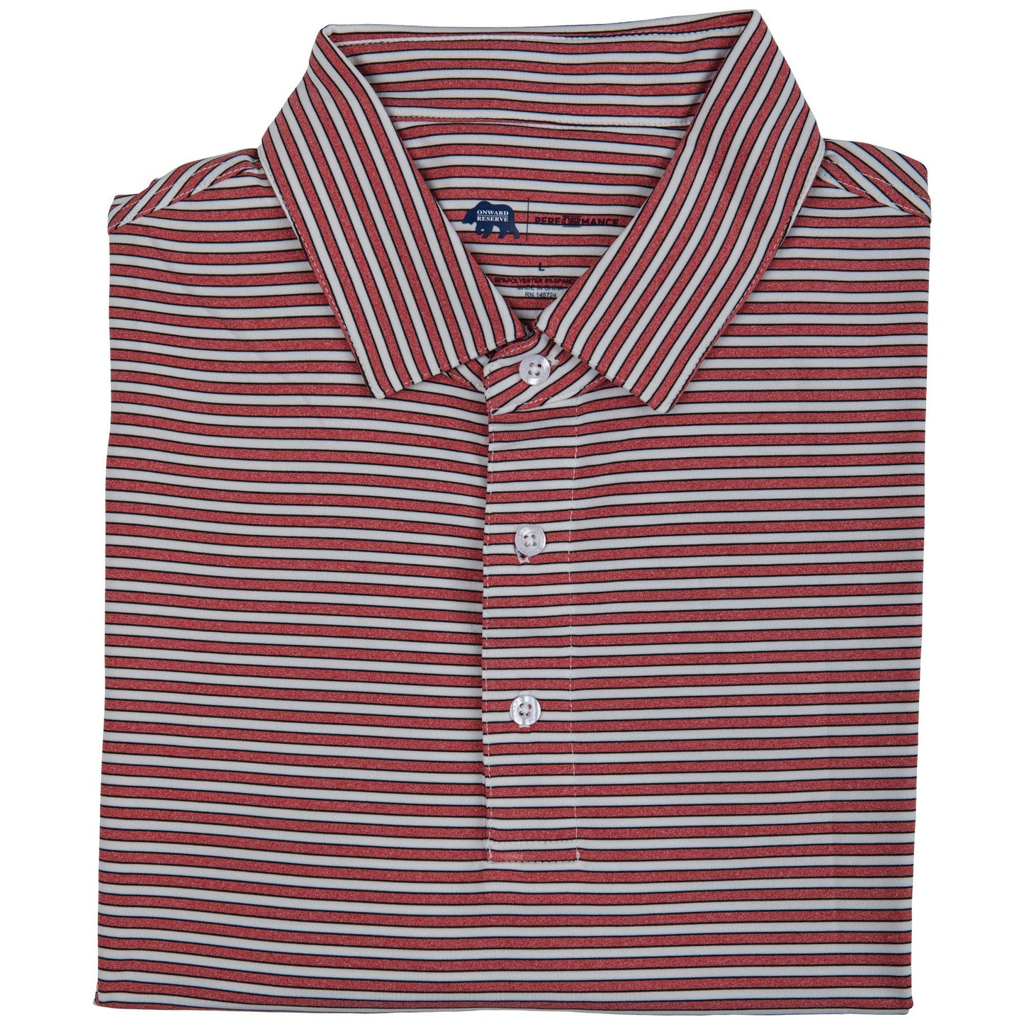 Mulligan Stripe Youth Performance Polo