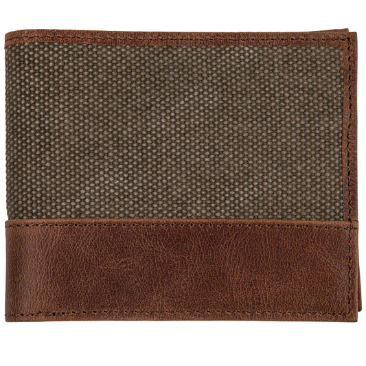 Canvas & Leather Bi-Fold Wallet - Onward Reserve
