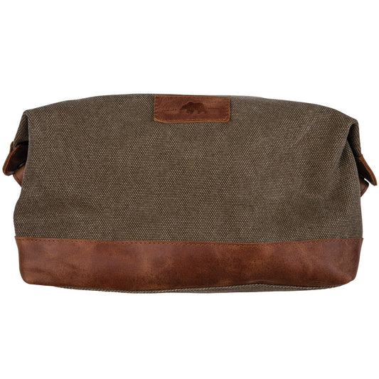Canvas and Leather Toiletry Bag - Onward Reserve