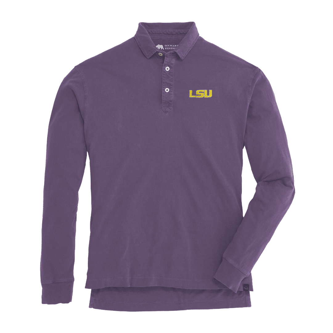 LSU Perry Long Sleeve Polo - Onward Reserve