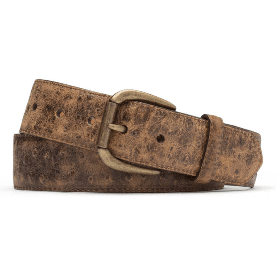 1 3/8" Vintage Ostrich Calf Belt - Onward Reserve
