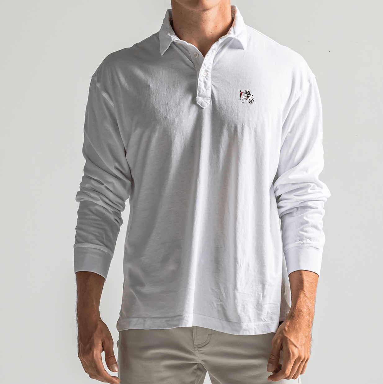 Vintage Bulldog Perry Long Sleeve Polo - Onward Reserve