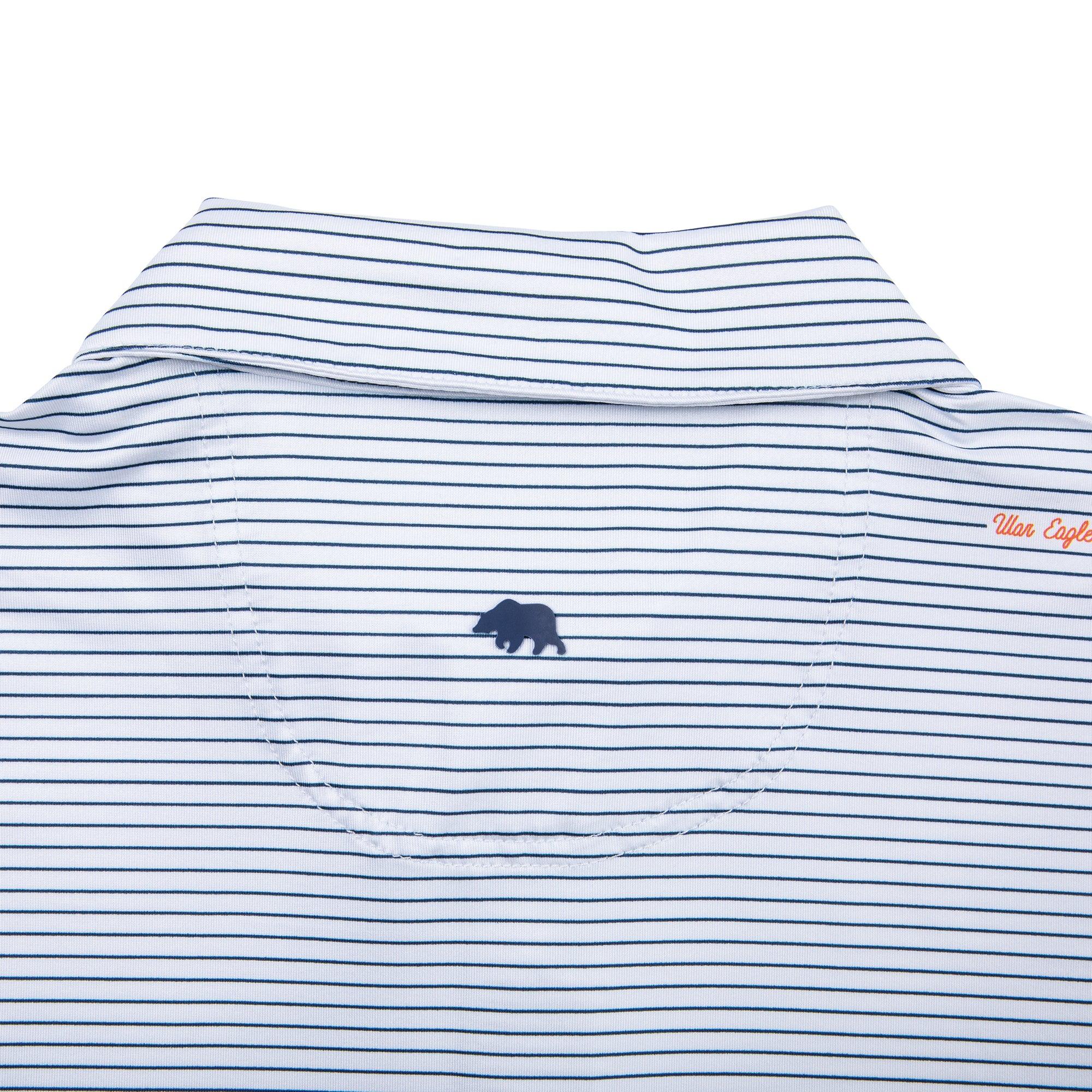 War Eagle Script Stripe Performance Polo