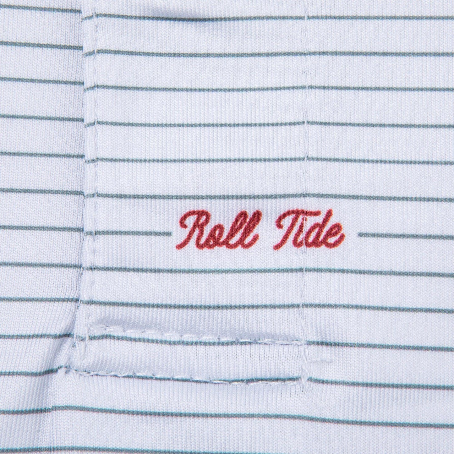 Roll Tide Script Stripe Performance Polo - Onward Reserve