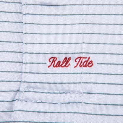 Roll Tide Script Stripe Performance Polo - Onward Reserve
