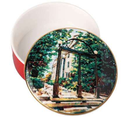 Round UGA Arch Trinket Box - Onward Reserve