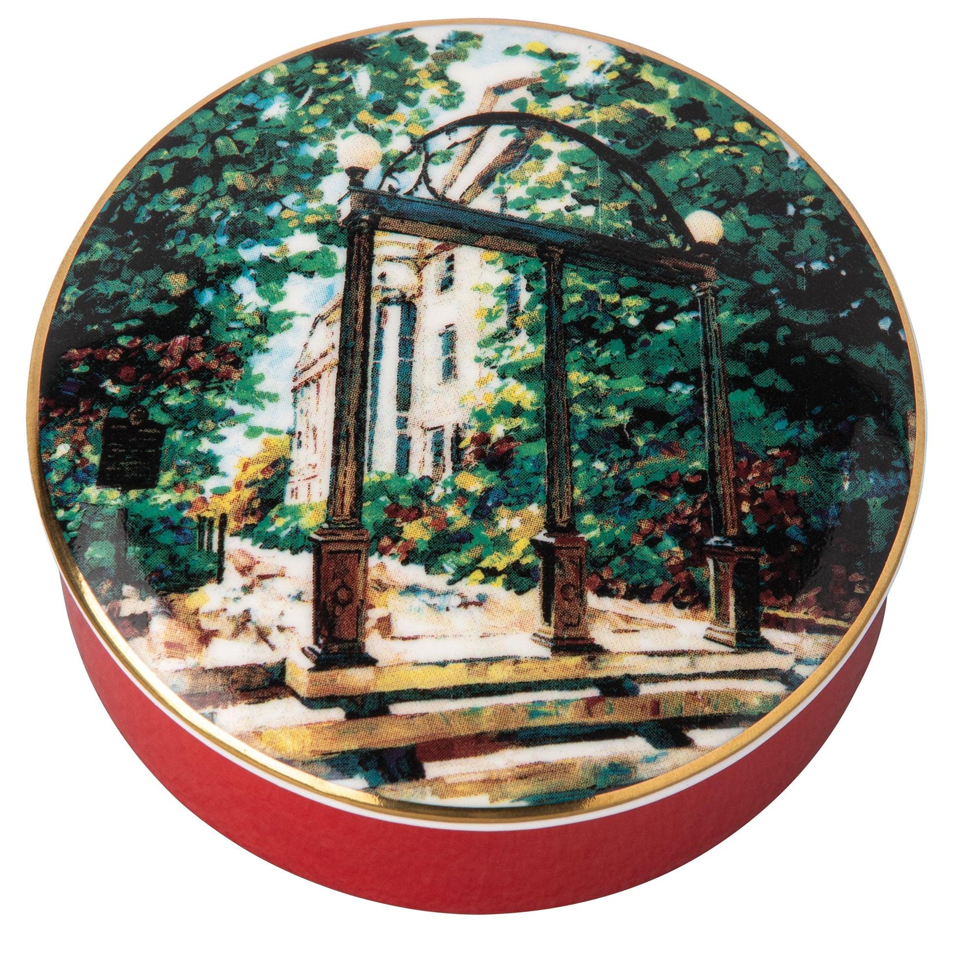 Round UGA Arch Trinket Box - Onward Reserve