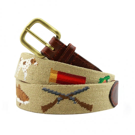 Southern Sportsman Needlepoint Belt - Khaki - OnwardReserve