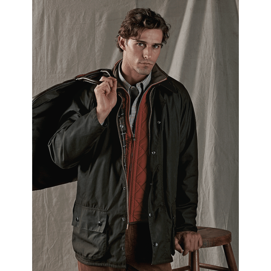Barbour bedale wax jacket olive deals