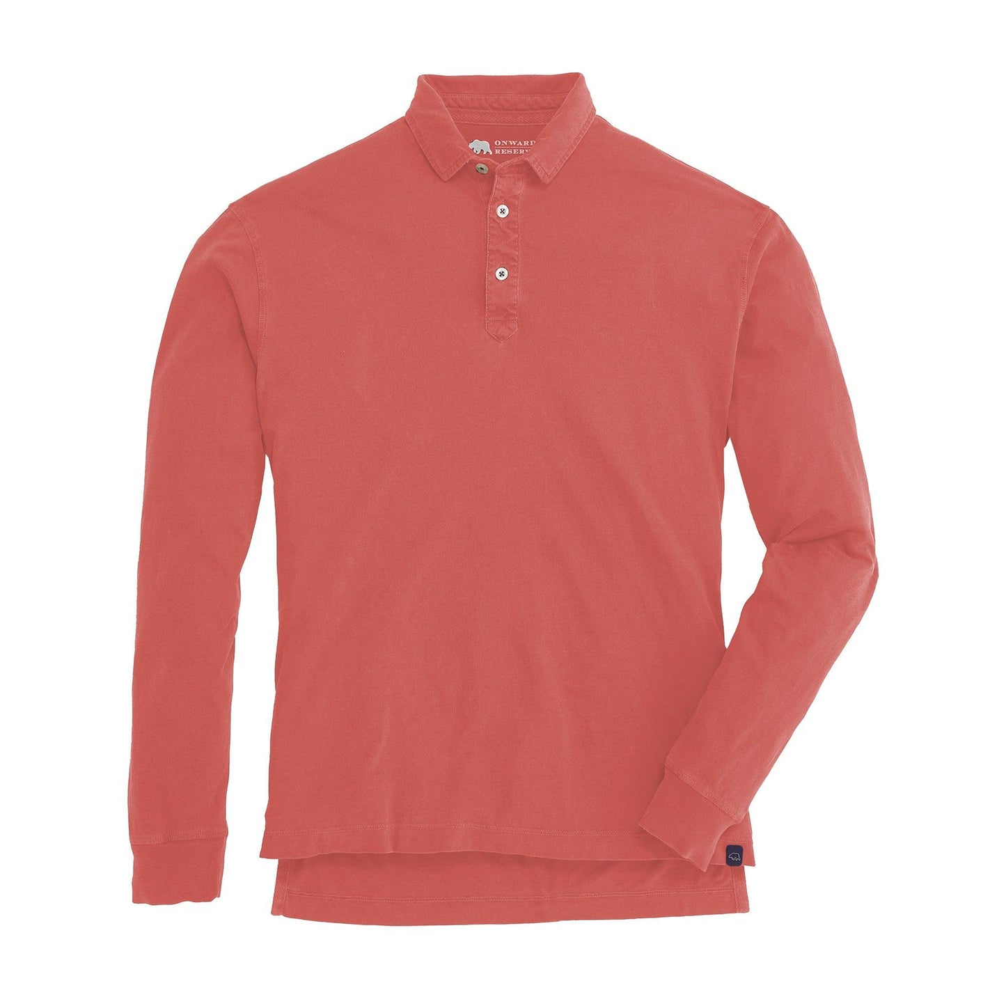 Perry Long Sleeve Polo - Red - Onward Reserve