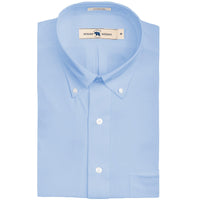 Solid Classic Fit Quad Button Down - Sky